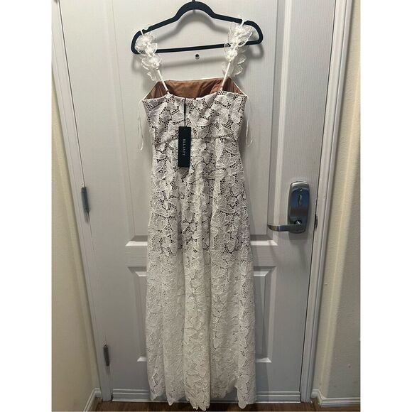 ELLIATT Symi Lace Maxi Dress In White Bridal Bachelorette 👗size S NWT$448 - Picture 12 of 13